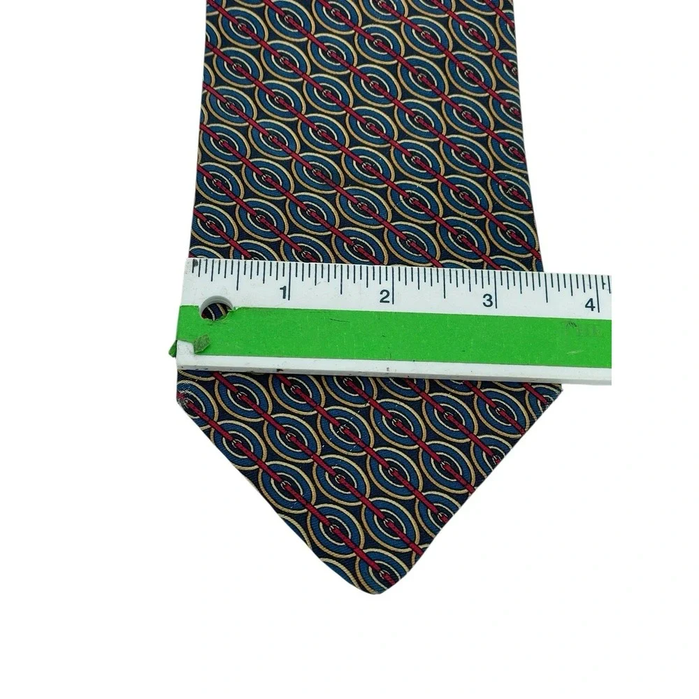 Brooks Brothers Makers Multicolored Circles Sz 60x31/2 100%Silk Tie (TD4) NW/OTs